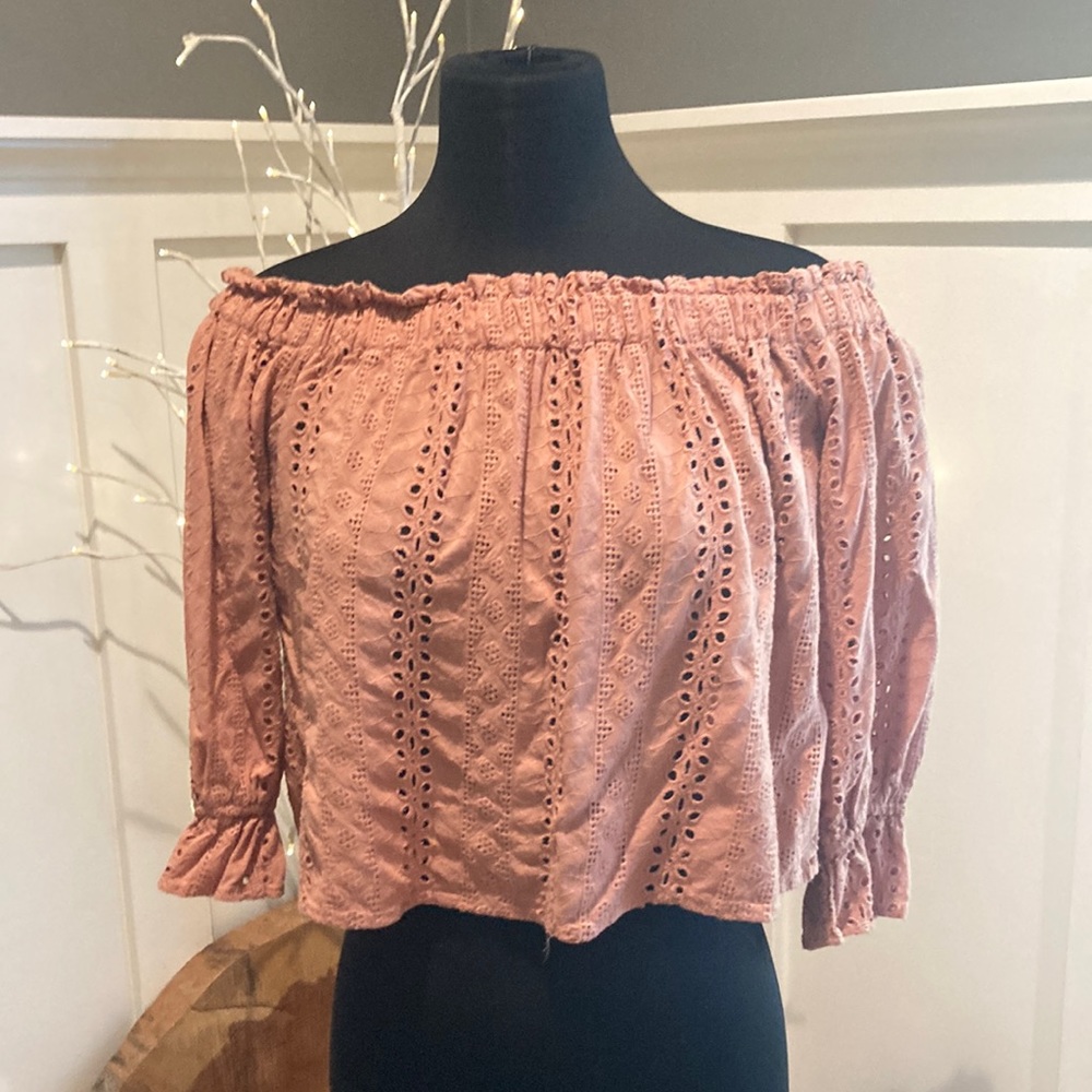 Forever 21 long sleeve crop top